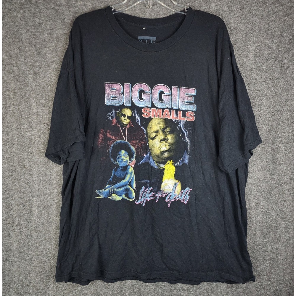 Brooklyn Mint Biggie Smalls T-Shirt Men 3XL Black Life After‎ Death Graphic Tee